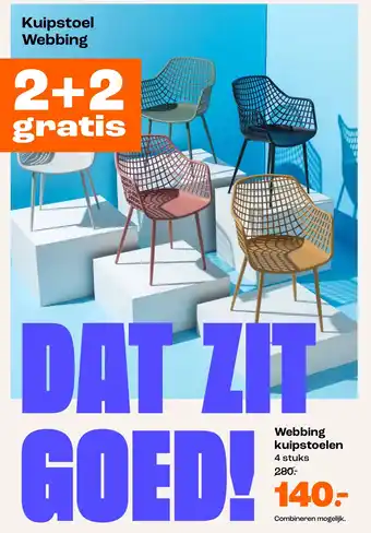 Kwantum Kuipstoel Webbing aanbieding