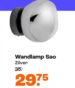 Kwantum Wandlamp Sao Zilver aanbieding