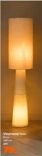 Kwantum Vloerlamp Ison Ecru aanbieding