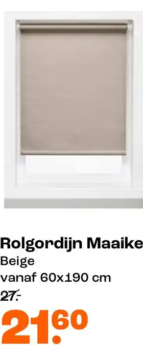 Kwantum Rolgordijn Maaike Beige aanbieding