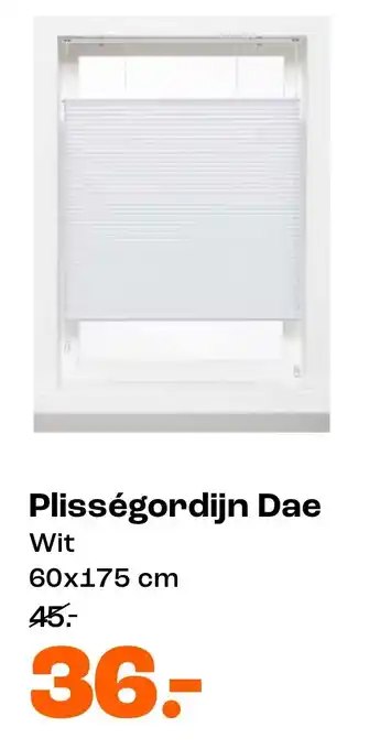 Kwantum Plisségordijn Dae Wit aanbieding