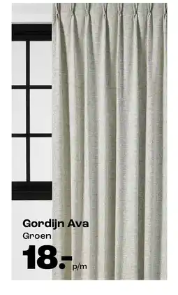 Kwantum Gordijn Ava Groen aanbieding