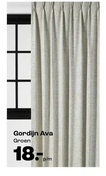 Kwantum Gordijn Ava Groen aanbieding