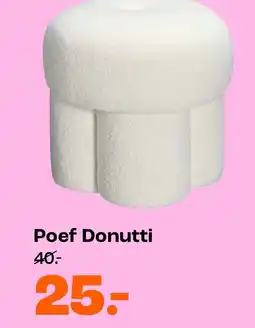 Kwantum Poef Donutti aanbieding