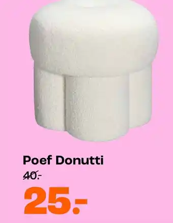 Kwantum Poef Donutti aanbieding