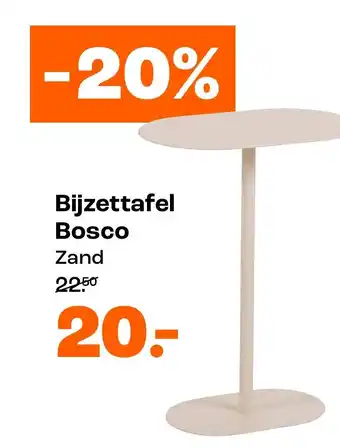 Kwantum Bijzettafel Bosco Zand aanbieding