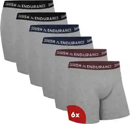 Amazon DANISH ENDURANCE Boxershorts voor Heren, Elastisch Zacht Katoen, met of zonder Gulp, 6-pack aanbieding