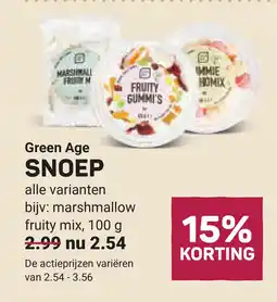 Ekoplaza Green Age snoep aanbieding