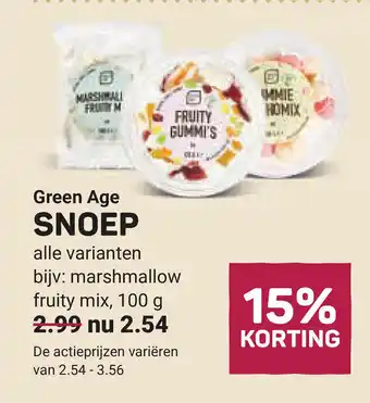 Ekoplaza Green Age snoep aanbieding
