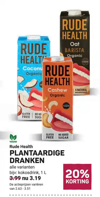 Ekoplaza Rude health Plantaardige aanbieding