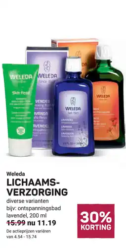 Ekoplaza Weleda lichaams verzorging aanbieding