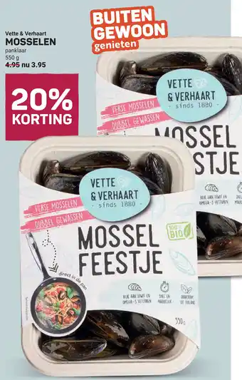 Ekoplaza Vette & verhaart mosselen aanbieding