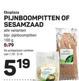 Ekoplaza Ekoplaza pijnboompitten of sesamzaad aanbieding