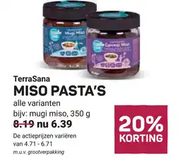 Ekoplaza Terrasana miso pasta's aanbieding
