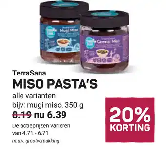 Ekoplaza Terrasana miso pasta's aanbieding