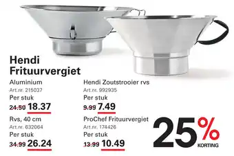 Sligro Hendi Frituurvergiet aanbieding