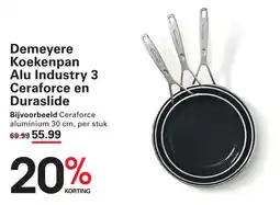 Sligro Demeyere Koekenpan Alu Industry 3 Ceraforce en Duraslide aanbieding
