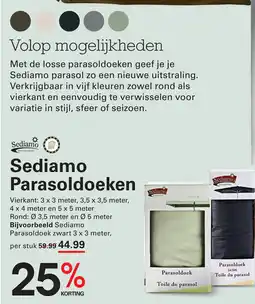Sligro Sediamo Parasoldoeken aanbieding