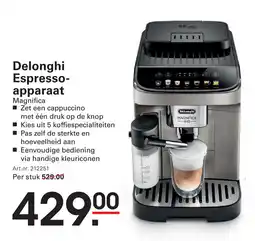 Sligro Delonghi Espresso apparaat aanbieding