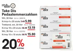 Sligro Take Dis Pedaalemmerzakken aanbieding