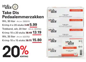 Sligro Take Dis Pedaalemmerzakken aanbieding