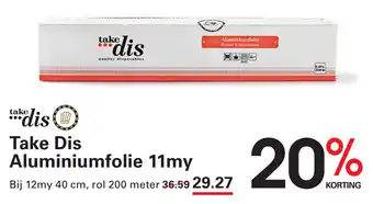 Sligro Take Dis Aluminiumfolie 11my aanbieding