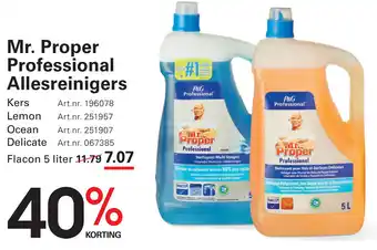 Sligro Mr. Proper Professional Allesreinigers aanbieding