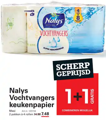 Sligro Nalys Vochtvangers keukenpapier aanbieding