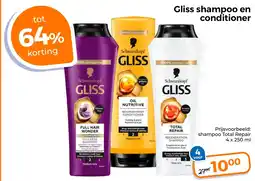 Trekpleister Gliss shampoo en conditioner aanbieding