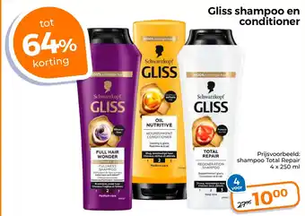 Trekpleister Gliss shampoo en conditioner aanbieding