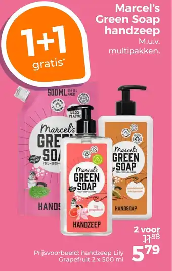 Trekpleister Marcel's Green Soap handzeep aanbieding