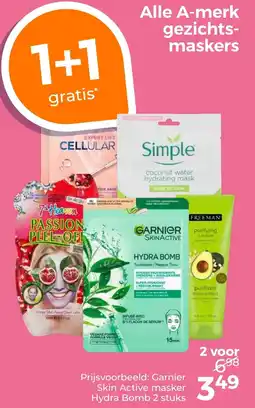 Trekpleister Alle A merk gezichts maskers aanbieding