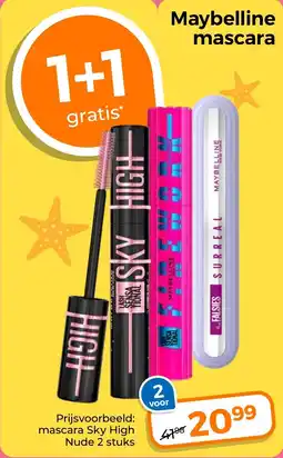Trekpleister Maybelline mascara aanbieding