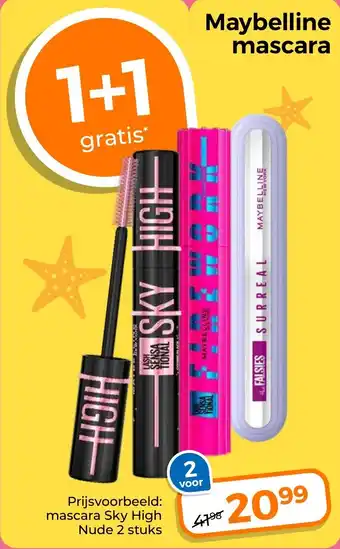 Trekpleister Maybelline mascara aanbieding