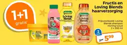Trekpleister Fructis en Loving Blends haarverzorging aanbieding