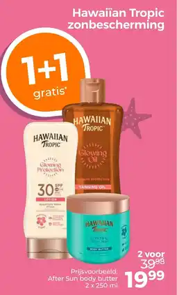 Trekpleister Hawaiian Tropic zonbescherming aanbieding