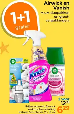 Trekpleister Airwick en Vanish aanbieding