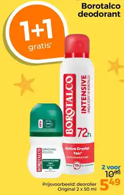 Trekpleister Borotalco deodorant aanbieding