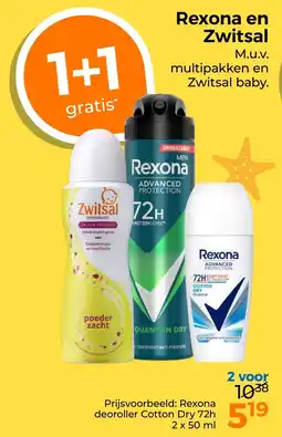 Trekpleister Rexona en Zwitsal aanbieding