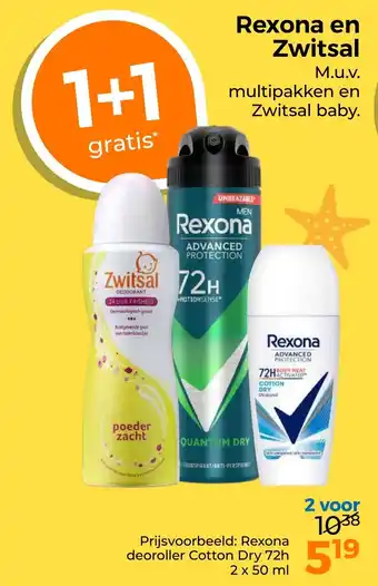Trekpleister Rexona en Zwitsal aanbieding