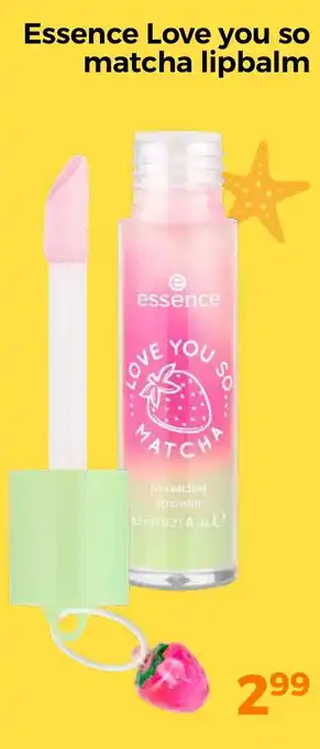 Trekpleister Essence Love you so matcha lipbalm aanbieding