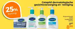Trekpleister Cetaphil dermatologische gezichtsverzorging en reiniging aanbieding