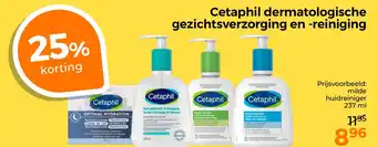 Trekpleister Cetaphil dermatologische gezichtsverzorging en reiniging aanbieding