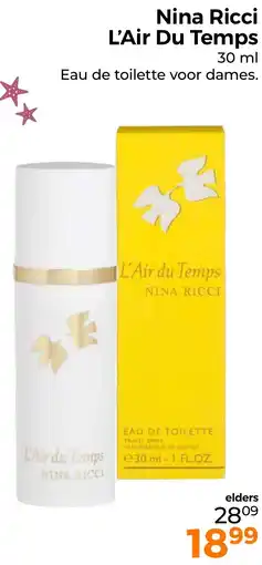 Trekpleister Nina Ricci L'Air Du Temps aanbieding