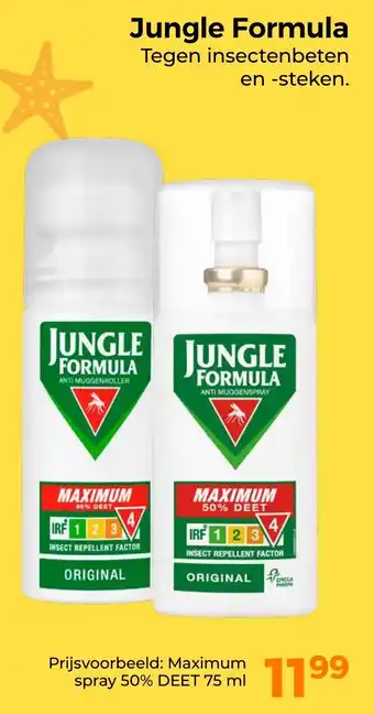 Trekpleister Jungle Formula Tegen insectenbeten en steken. aanbieding