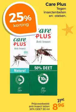 Trekpleister Care Plus Tegen insectenbeten en steken. aanbieding