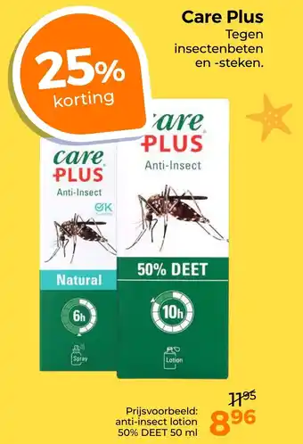 Trekpleister Care Plus Tegen insectenbeten en steken. aanbieding