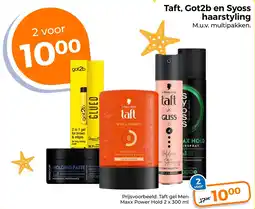 Trekpleister Taft, Got2b en Syoss haarstyling aanbieding