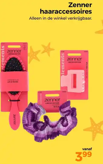 Trekpleister Zenner haaraccessoires aanbieding