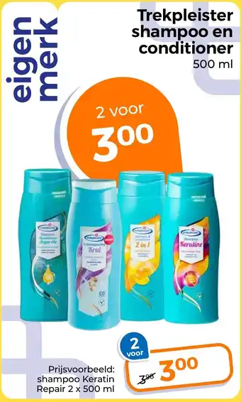 Trekpleister Trekpleister shampoo en conditioner aanbieding